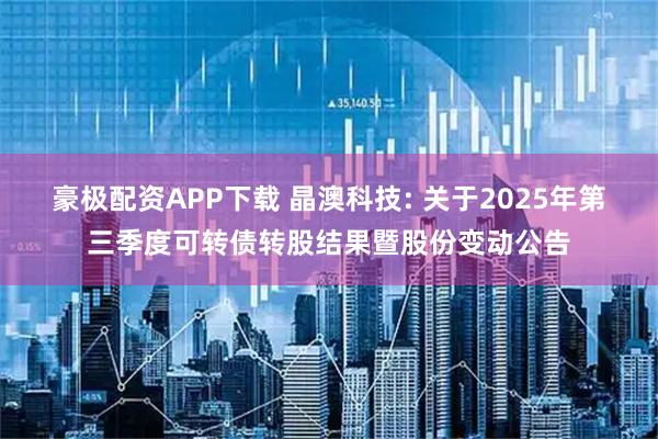 豪极配资APP下载 晶澳科技: 关于2025年第三季度可转债转股结果暨股份变动公告