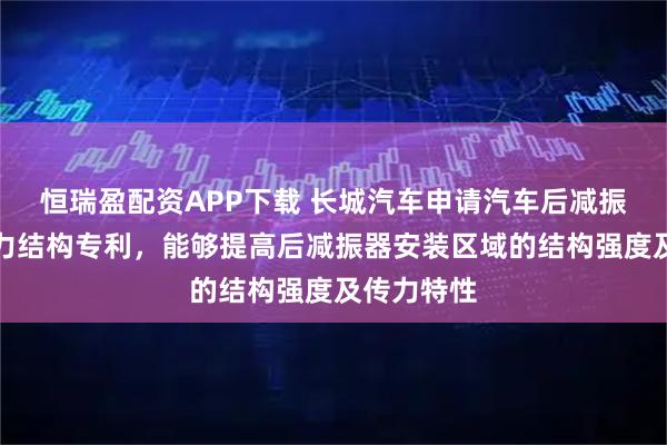 恒瑞盈配资APP下载 长城汽车申请汽车后减振器支座传力结构专利，能够提高后减振器安装区域的结构强度及传力特性